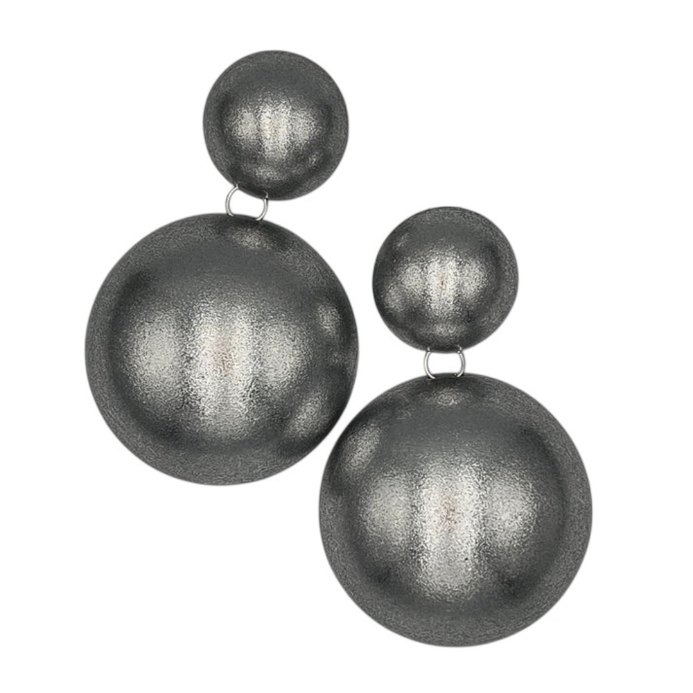 NEW Tarja Balloons Earrings Clip-On Earrings in Silver - Picture 4 of 14